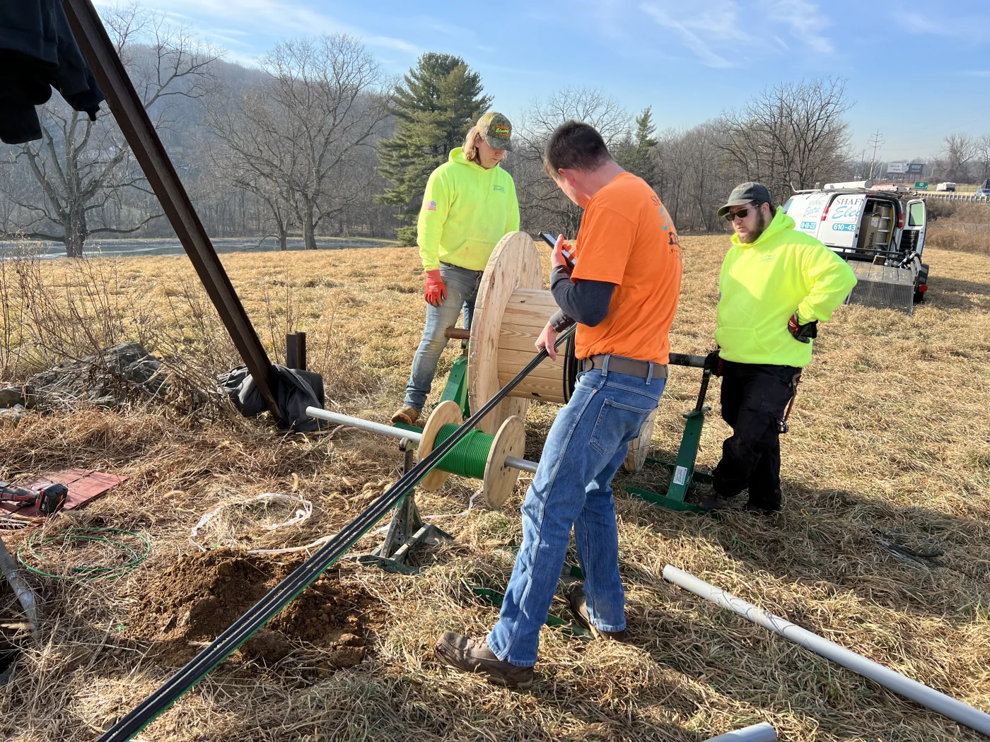 Billboard Wiring Installation Trench Sign Lighting Lehigh Valley Pa Repair Rewire